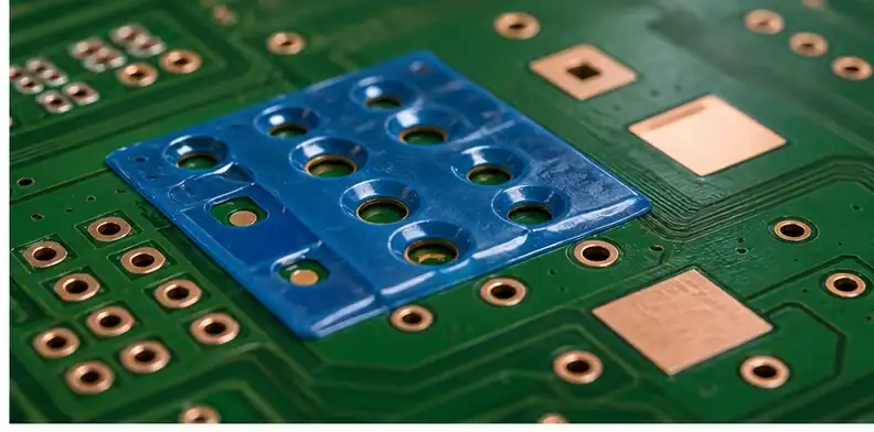 PCB peelable solder mask requirements shown through drawing and early requirement review