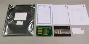 PCB quality documents aligned with a sealed bare board shipment lot