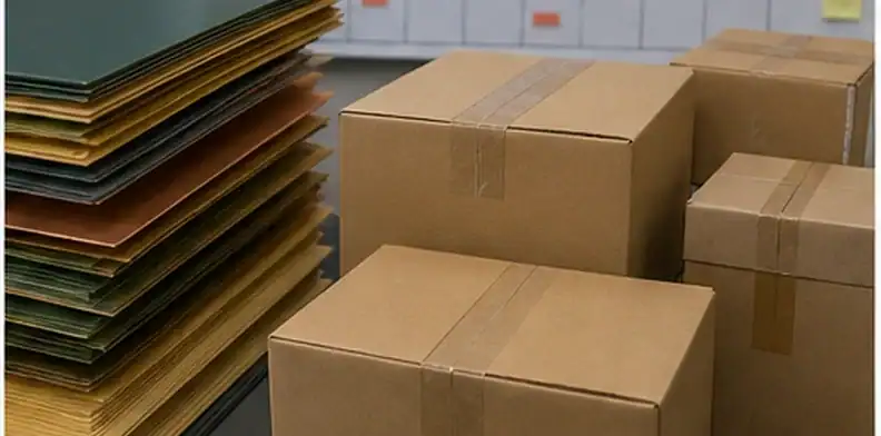 Material and shipping assumptions reviewed before confirming PCB quote validity