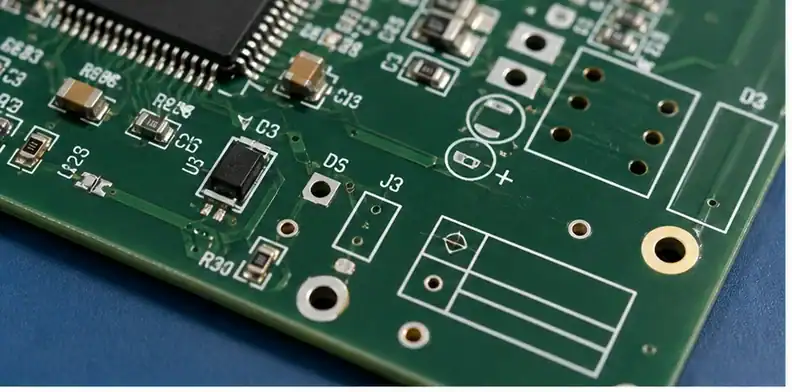 PCB silkscreen requirements shown in a quote-ready PCB manufacturing review scene