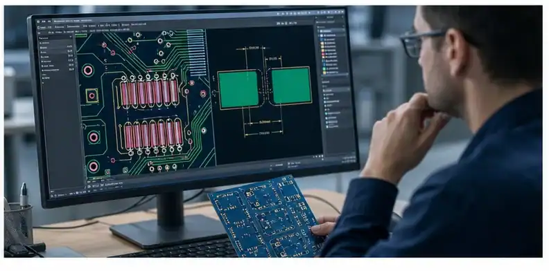 PCB solder mask bridge requirements shown through feature purpose and RFQ file review