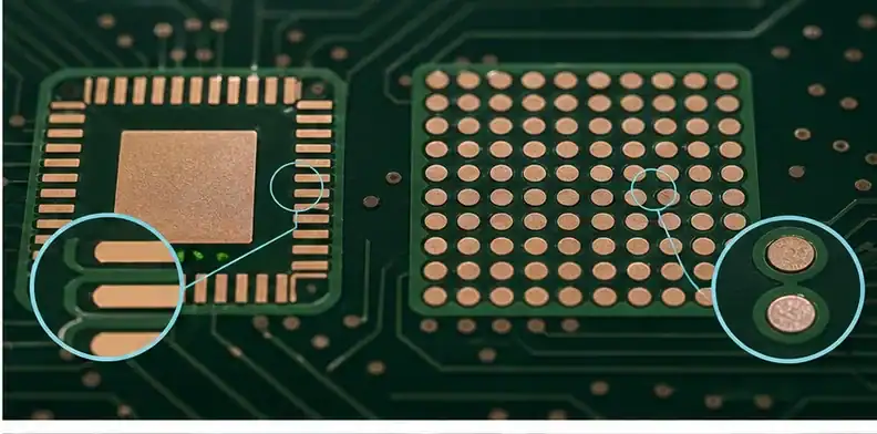 PCB solder mask opening requirements shown through feature purpose and RFQ file review