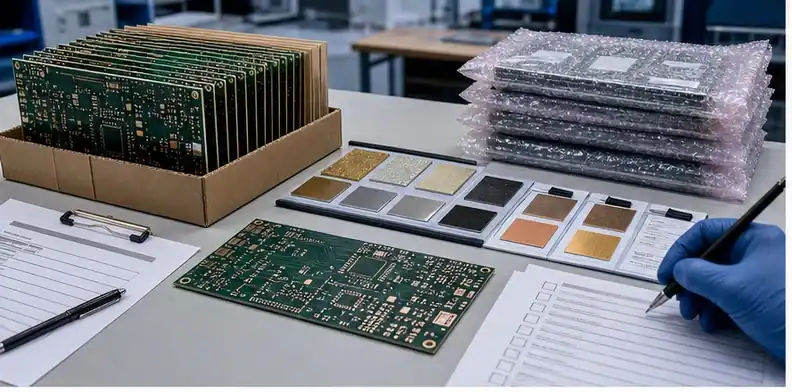 PCB solderability test shown in an RFQ review desk with fabrication evidence