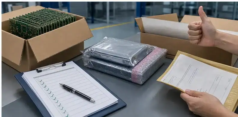 PCB solderability test shown through final RFQ approval and shipment evidence