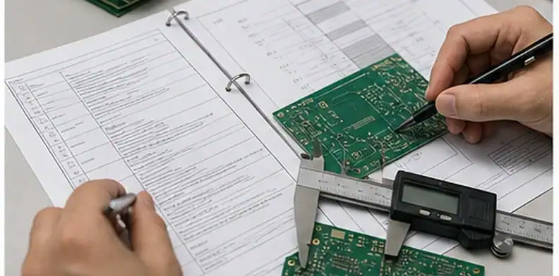 PCB capability table compared with actual board specifications