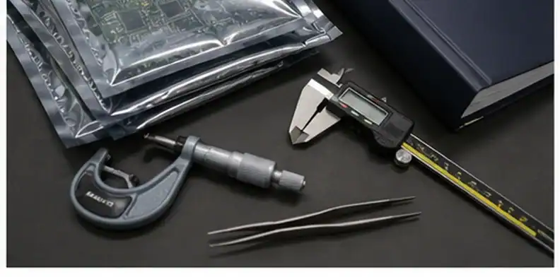 PCB supplier quality claim evidence package with samples and measurement tools