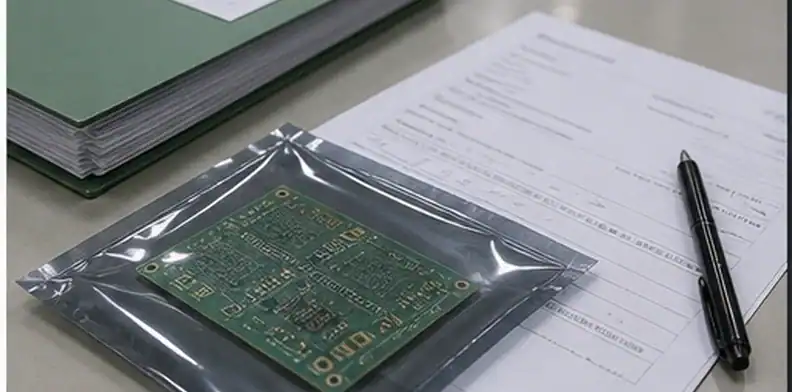 Repeat PCB order release package with sealed sample and revision documents