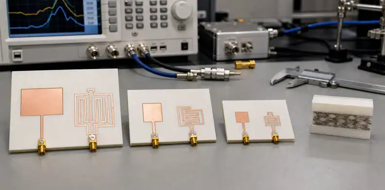 Rogers RO3000 PTFE laminate family high-Dk compact RF circuit comparison