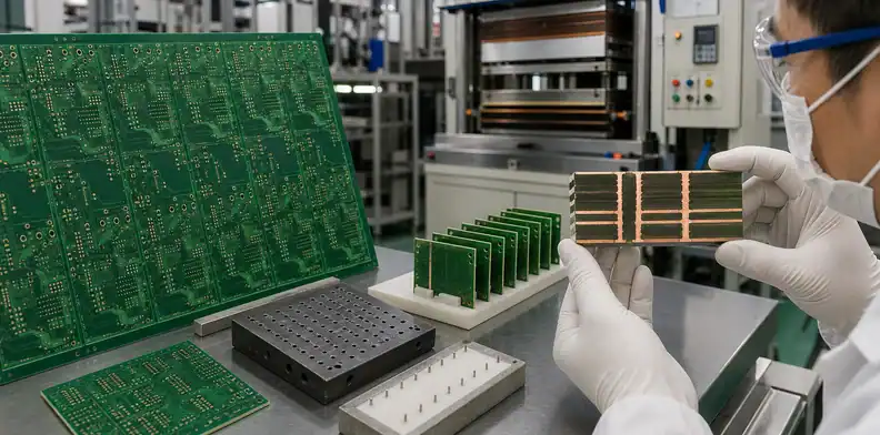 VT-47 multilayer PCB processing and plated-hole inspection