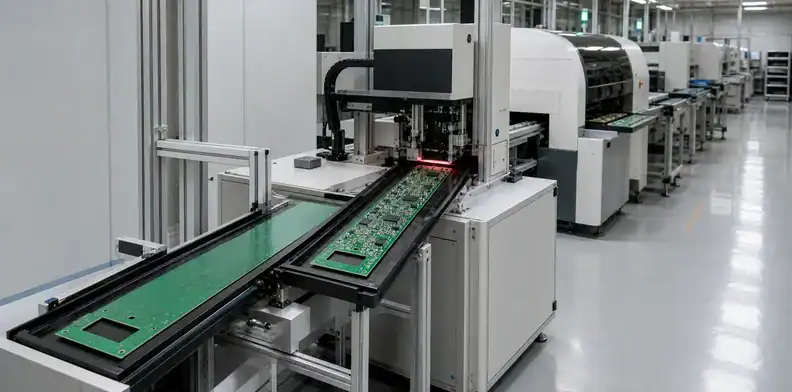 A process-route inspection separates bare-board limits from large format PCB assembly limits.