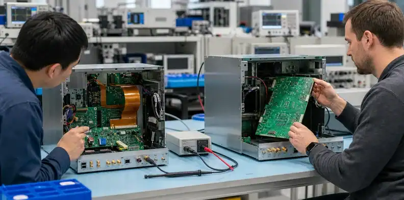 Assembly access, test points and service replacement differ for rigid-flex vs large rigid PCB designs.