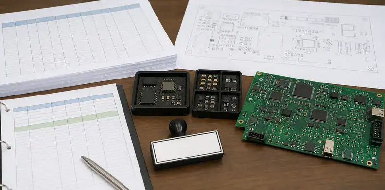 Assembly quote documents show ai pcb footprint verification for BOM, CPL, AVL substitutes, and review records.