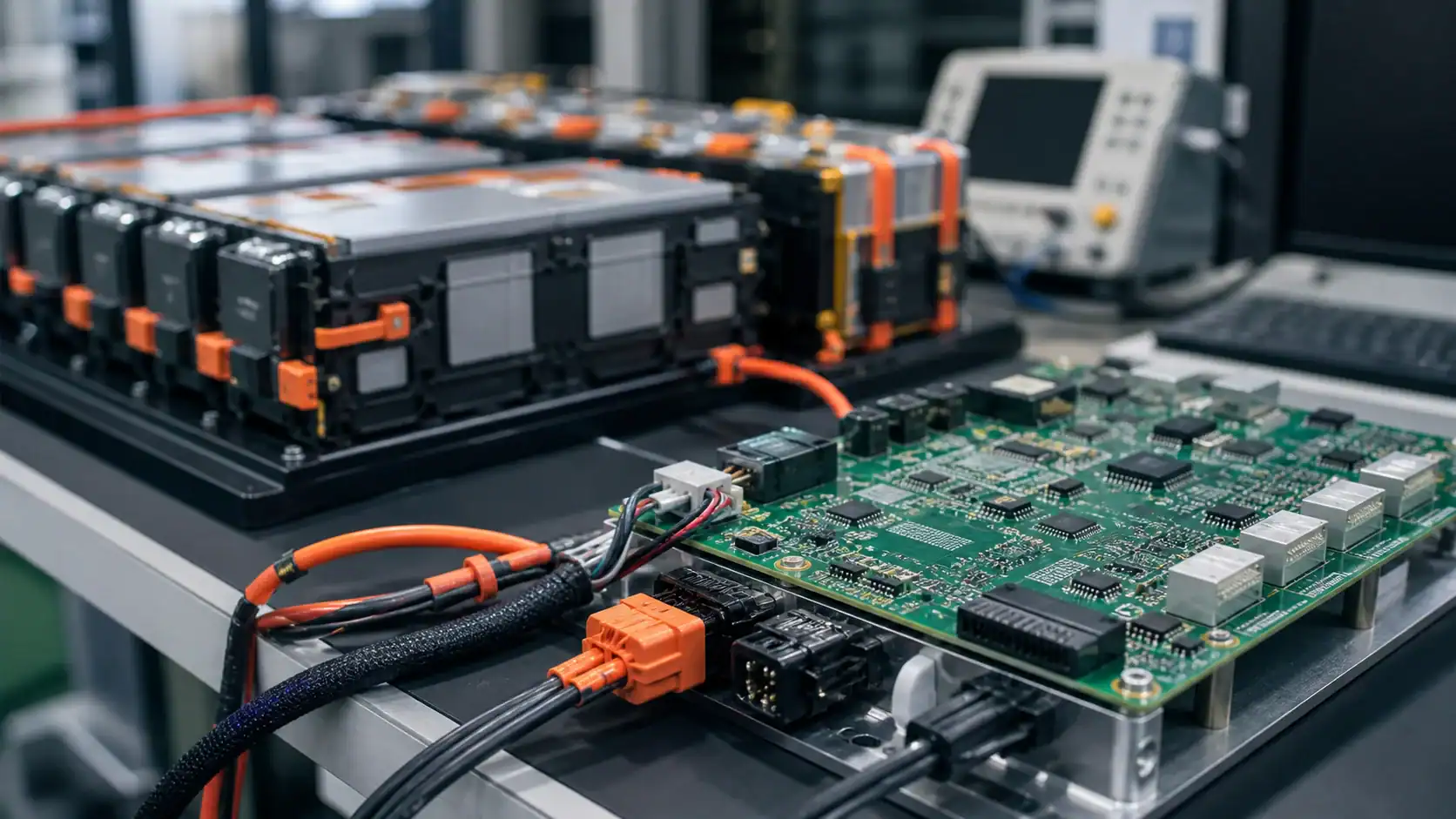 Battery EV PCB assembly for battery management systems and electric vehicle power electronics