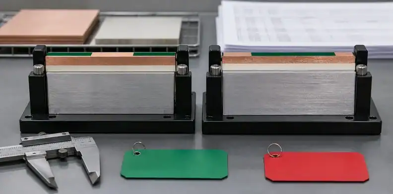 Two IMS stackups make a Bergquist PCB material substitution review compare the complete construction.