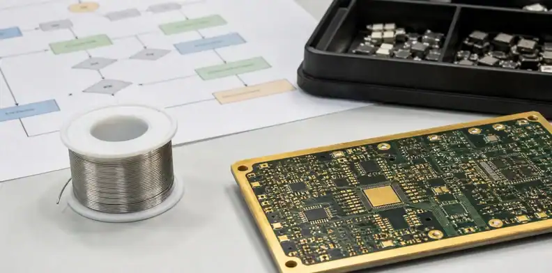 Cmrt pcb supplier 3TG scope review with gold finish and solder materials