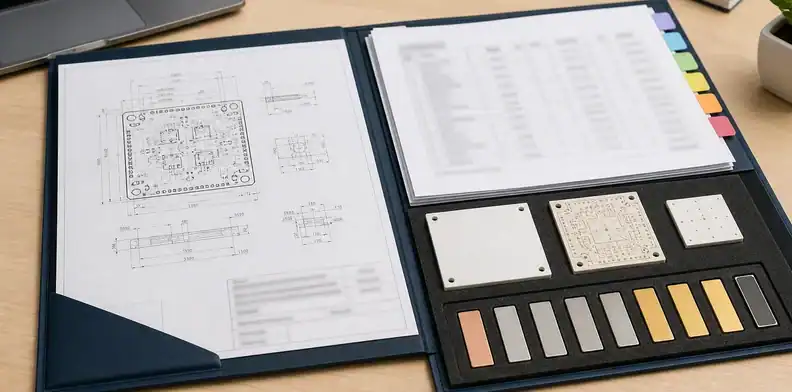 A quote-ready RFQ package organizes ceramic pcb rohs reach compliance files for supplier review.