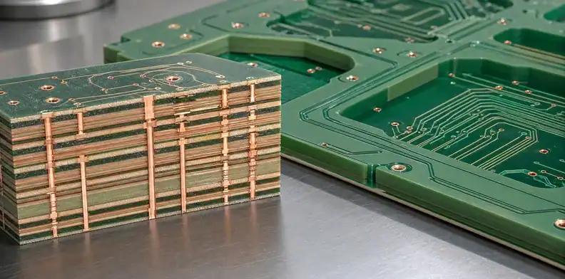 A controlled production stack-up supports large PCB signal integrity.