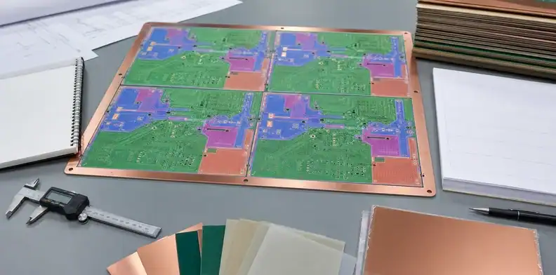 Engineering reviews copper balance maps to reduce hybrid PCB warpage before fabrication