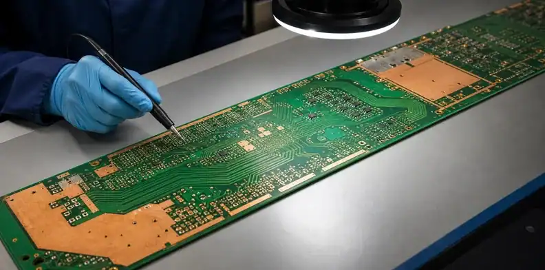 Copper balance and long electrical paths are linked by large PCB design rules.