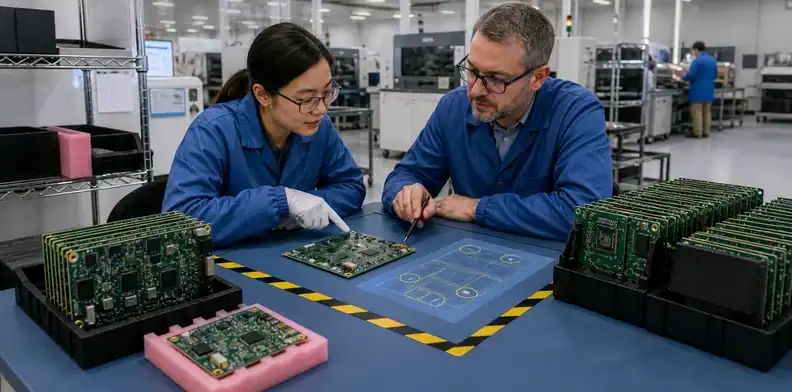 A closed deviation record creates the hybrid PCB first article inspection production baseline