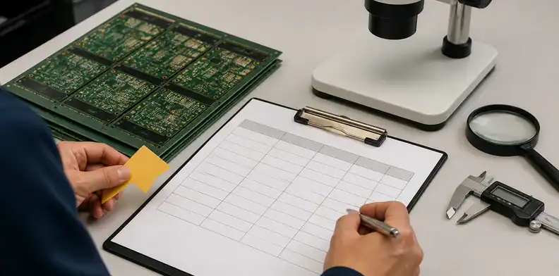 A deviation table records accepted exceptions before hybrid PCB production release