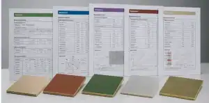 A material comparison desk shows when to choose BT over FR4 for package-like PCB decisions.