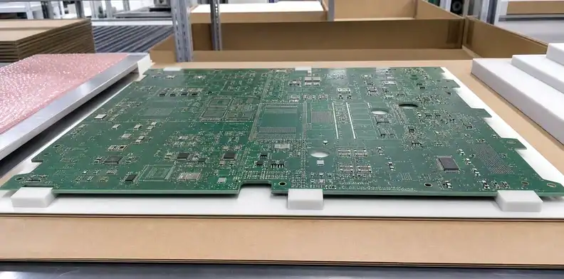 Full-span backing prevents bending in oversized PCB packaging.