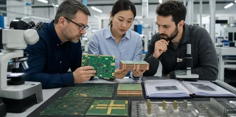 Engineering and quality review hybrid PCB first article inspection evidence before production release