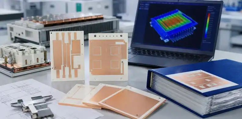 A power electronics bench reviews ceramic pcb for igbt sic power modules with copper ceramic substrates.