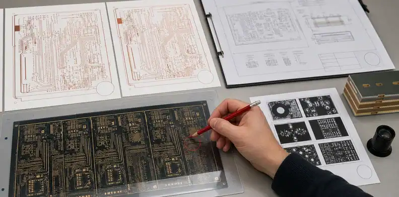 Controlled artwork revisions connect LDI PCB imaging results with CAM and RFQ approval.