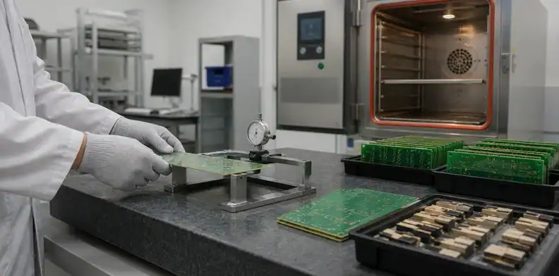 Lead-free HASL PCB measured for bow and twist after thermal exposure
