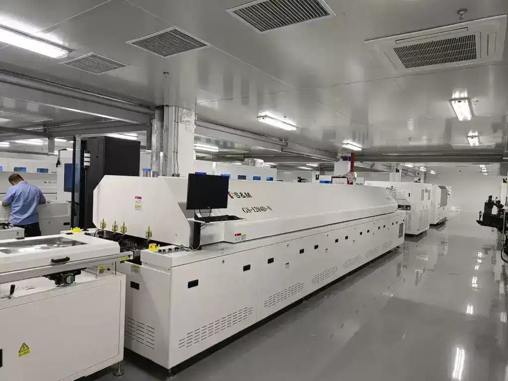 Lead-free reflow soldering system for PCB assembly temperature profiling