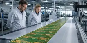 A supported one-meter board enters extra-long PCB manufacturing route review.