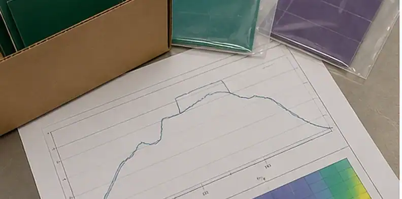 An RFQ file set shows PCB solder mask adhesion requirements with board samples and assembly profile notes.