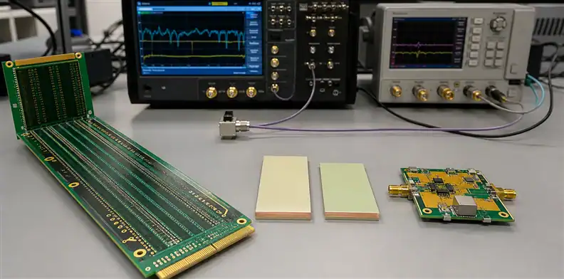 Digital and RF test boards frame the Meteorwave 8000 vs 8300 decision.