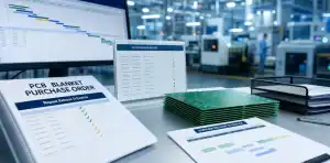 PCB blanket purchase order featured blanket purchase order with PCB release calendar and revision record