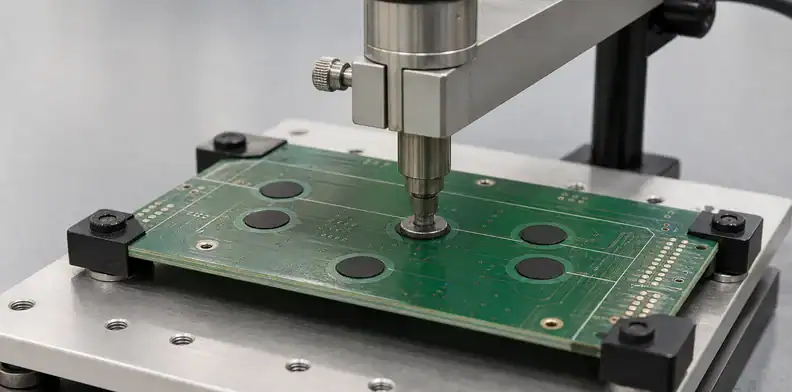 A manufacturing view of pCB carbon ink acceptance showing contact wear and repeatable fixture testing.