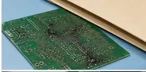 Inspection desk showing pcb defect liability terms with photos, defect report and remake approval notes