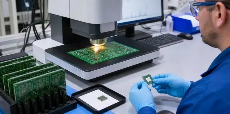 PCB immersion silver finish measured by XRF for suspect lot disposition