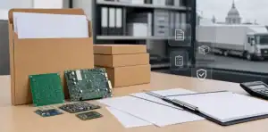 A UKCA and VAT evidence folder frames pcb import uk shipment scope.