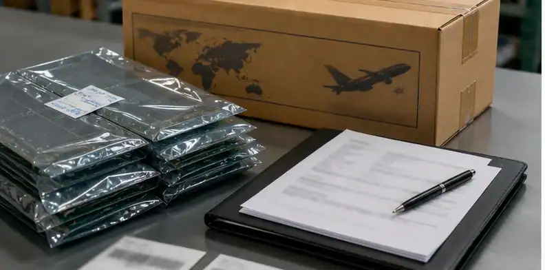 Logistics table planning air freight and split shipment after PCB late delivery