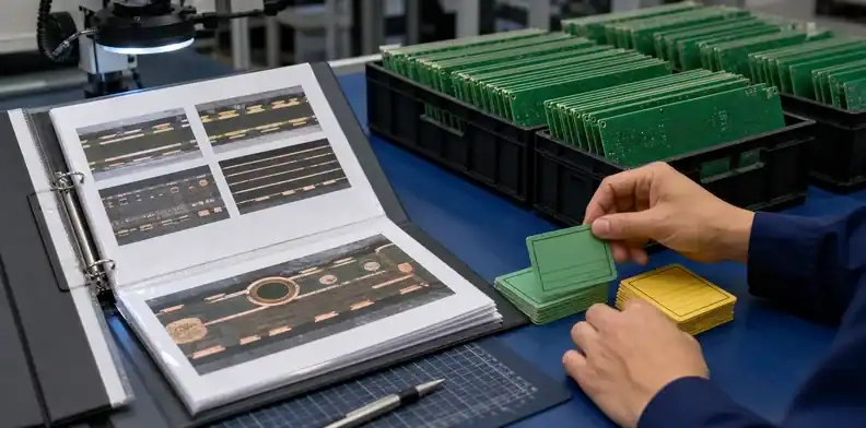 Acceptance folder using a pcb microsection report to decide batch release and engineering disposition