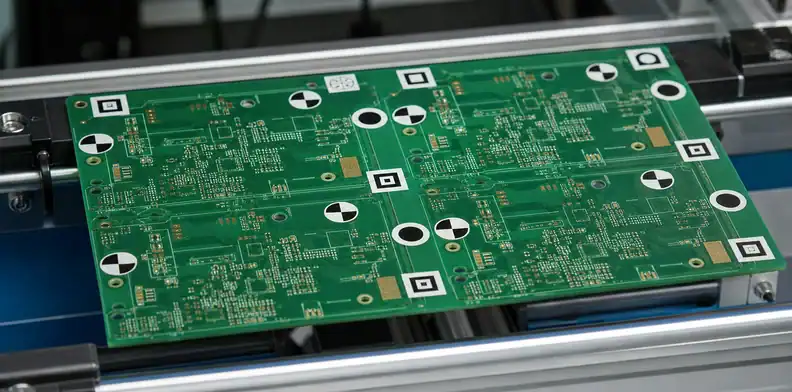 A manufacturing view of pCB outer-layer AOI showing final circuit inspection before later process steps.