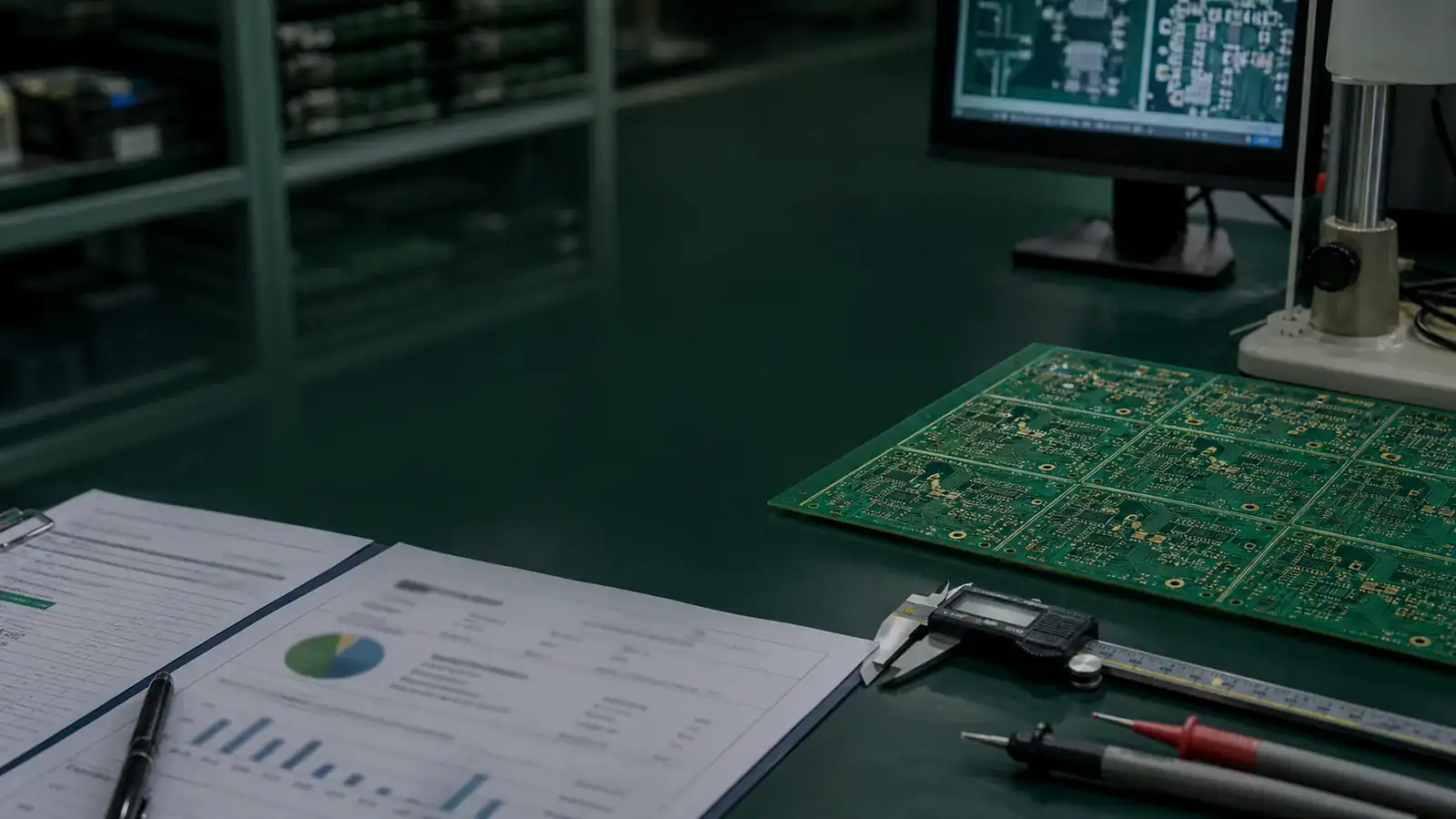 PCB outgoing quality report and measurement tools