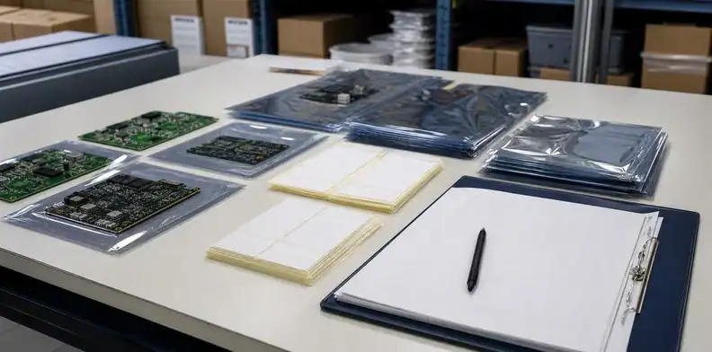 Packing labels and inspection records support pcb supplier germany first shipment release.