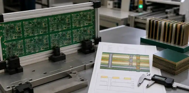 Engineering review of pcb thickness for SMT panel handling, stackup and impedance control