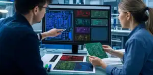 processed Gerber approval review of CAM layers, drill output, and bare PCB sample before production