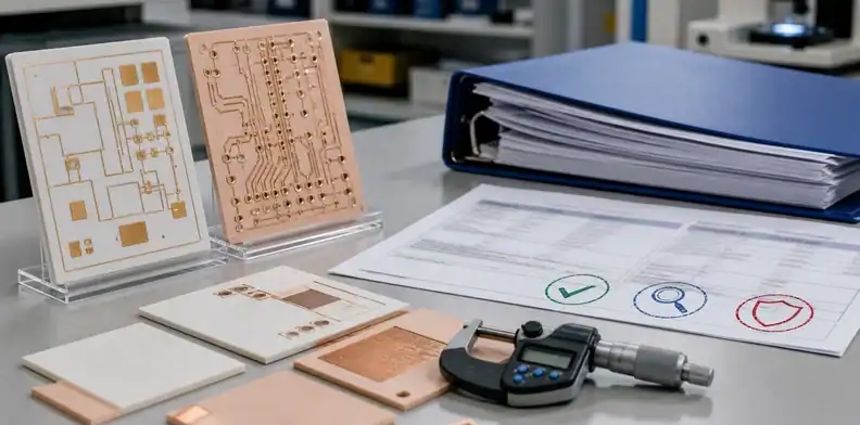 Production evidence records support a ceramic pcb prototype supplier handoff.