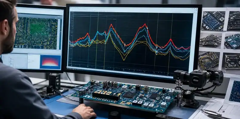 Channel curves and inspection evidence complete the large PCB thermal profile release record.
