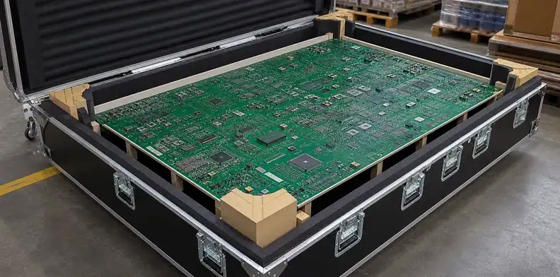 Protected transport is included in the complete large PCB manufacturing cost.